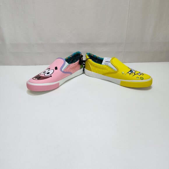 Groundup Spongebob Patrick Slip On Canvas Shoe WMNS US 11 EUR 43 Cartoon Design - Picture 7 of 11
